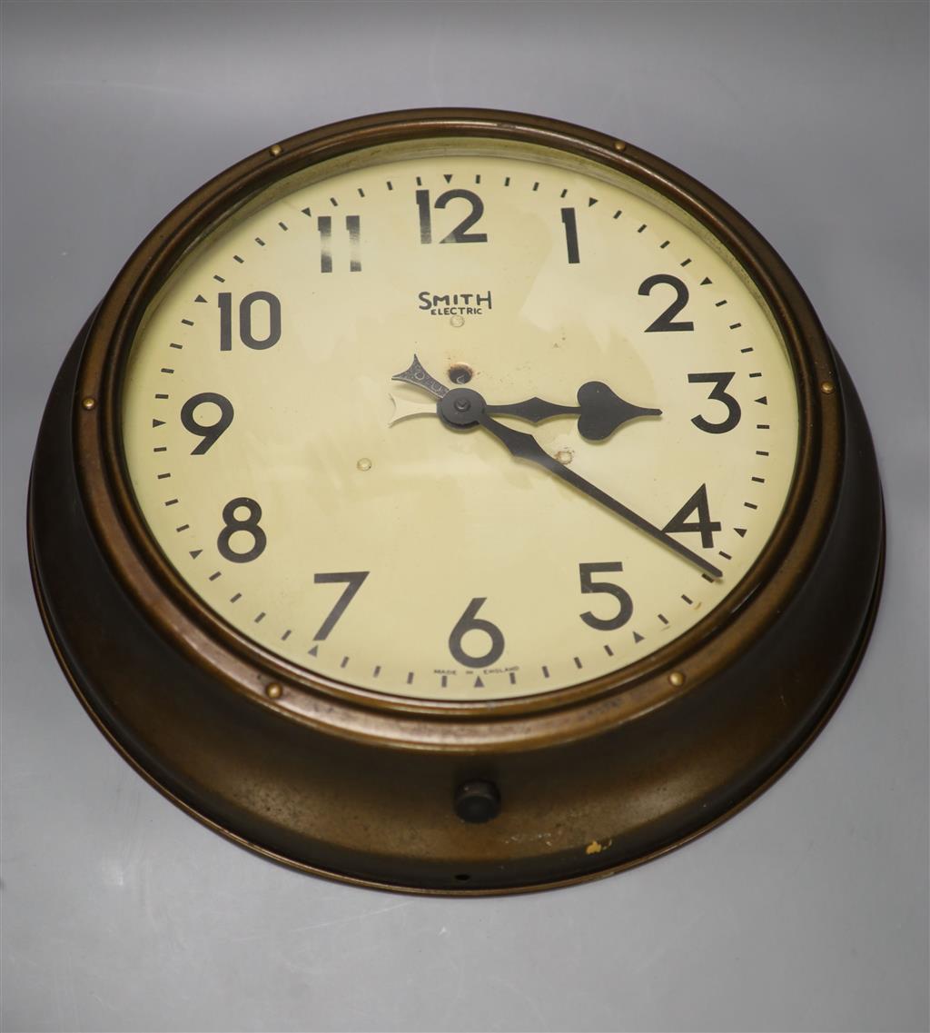 A Smith electric dial clock, 40cm diameter